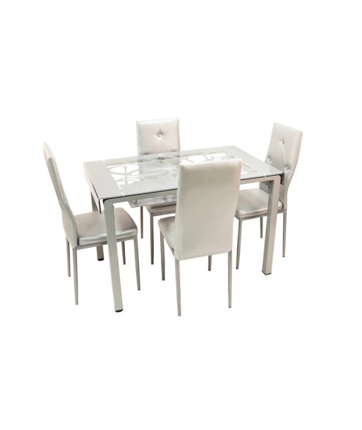 Table à manger A73 avec 4 chaises outlet